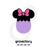 Easter Egg Minnie Mouse SVG Free
