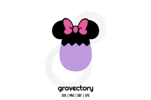 Easter Egg Minnie Mouse SVG Free
