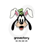 Goofy Disney Easter Bunny SVG Free