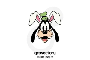 Goofy Disney Easter Bunny SVG Free