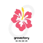 Hawaiian Flower SVG Free