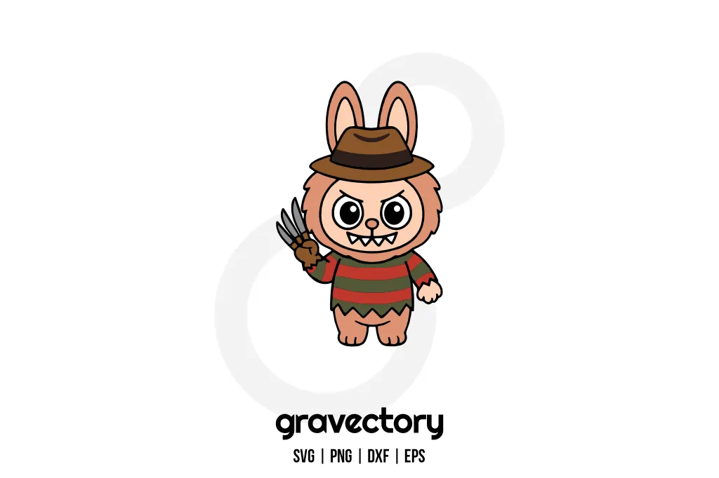 Labubu Freddy Krueger SVG Free Labubu Freddy Krueger SVG Free