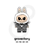 Labubu Jack Skellington SVG Free
