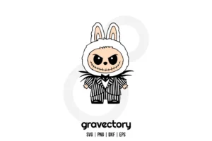 Labubu Jack Skellington SVG Free