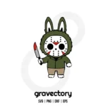 Labubu Jason Voorhees SVG Free