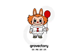 Labubu Pennywise SVG Free