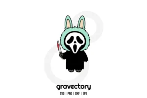 Labubu Scream SVG Free