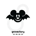 Mickey Bat SVG Free
