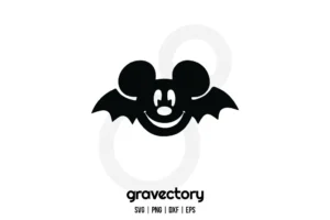 Mickey Bat SVG Free