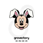 Mickey Mouse Easter Bunny SVG Free