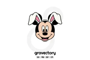 Mickey Mouse Easter Bunny SVG Free