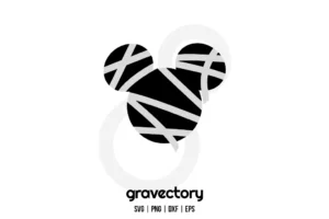 Mickey Mouse Mummy Head SVG Free