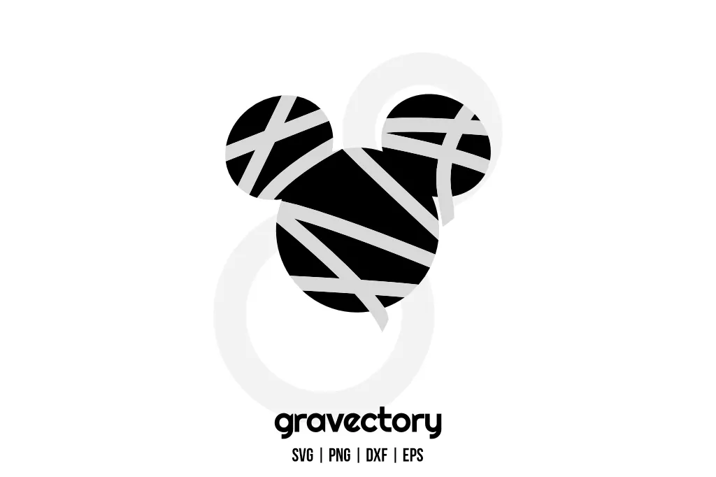 Mickey Mouse Mummy Head SVG Free Mickey Mouse Mummy Head SVG Free