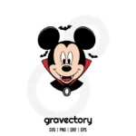 Mickey Mouse Vampire SVG Free