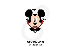 Mickey Mouse Vampire SVG Free