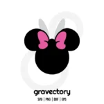 Minnie Bunny Ears SVG Free