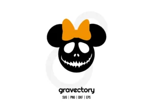 Minnie Jack Skellington SVG Free