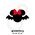 Minnie Mouse Bat SVG Free