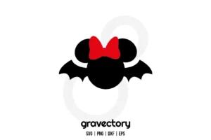 Minnie Mouse Bat SVG Free