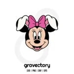 Minnie Mouse Easter Bunny SVG Free
