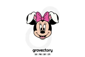 Minnie Mouse Easter Bunny SVG Free
