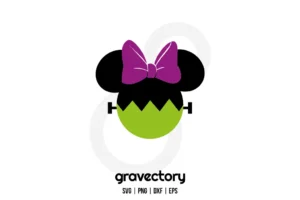 Minnie Mouse Frankenstein SVG Free
