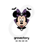 Minnie Mouse Vampire SVG Free
