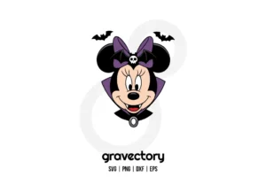 Minnie Mouse Vampire SVG Free