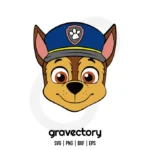 Paw Patrol Chase SVG Free