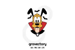 Pluto Disney Vampire SVG Free