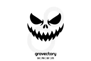 Scary Jack O Lantern Face SVG Free