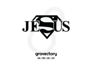 Super Jesus SVG Free