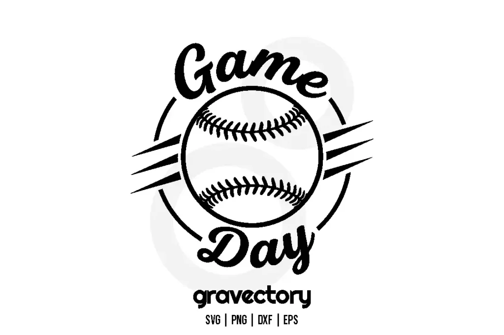 game day baseball svg free cut file Free SVG