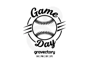 Game Day Baseball SVG Free Cut File