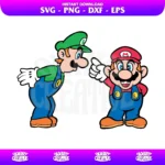 mario and luigi clipart SVG PNG