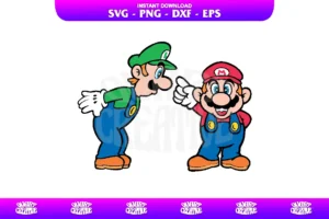 mario and luigi clipart SVG PNG