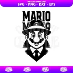 Mario Mafia SVG Cricut
