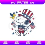 patriotic snoopy clipart svg png