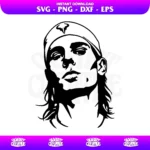 Rafael Nadal SVG Tennis Player SVG Cricut