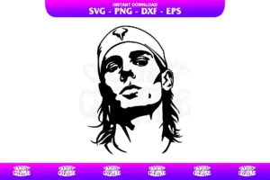Rafael Nadal SVG Tennis Player SVG Cricut