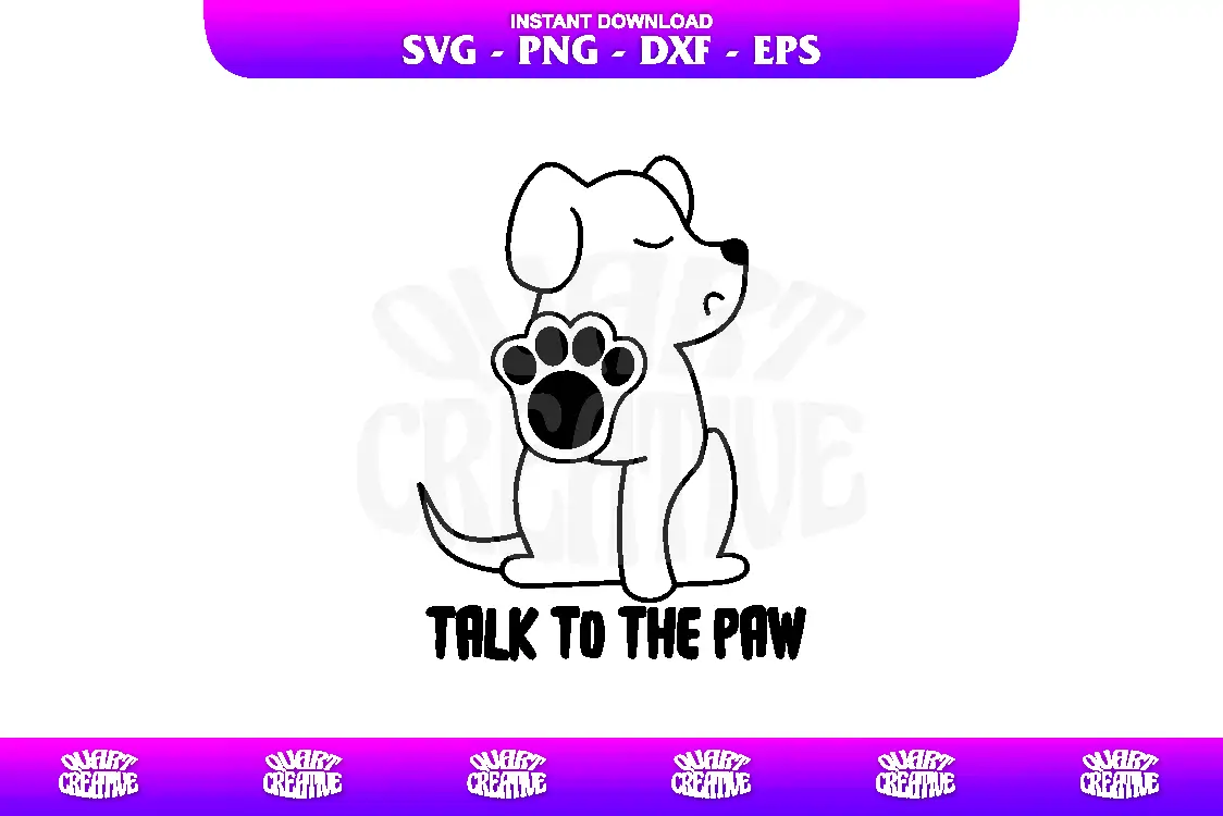 talk to the paw svg cricut Talk To The Paw SVG Cricut - Image 1