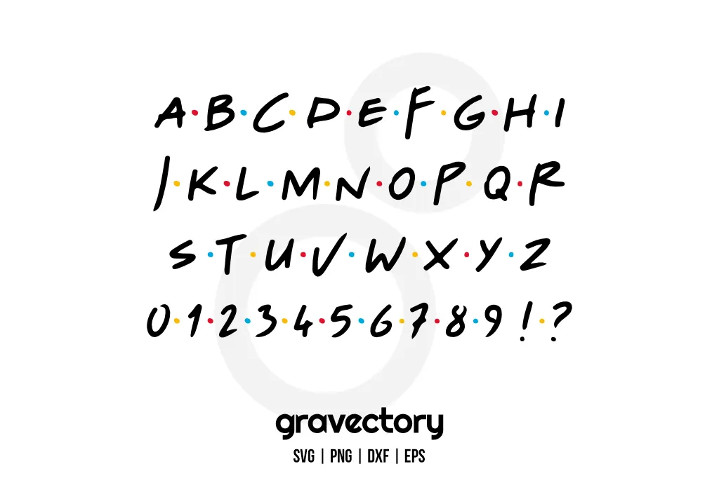 Friends Font SVG Free