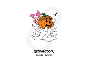 Ghost Piglet Halloween SVG Free