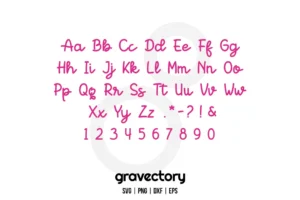 Hello Kitty Font SVG Free