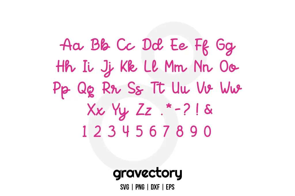 Hello Kitty Font SVG Free