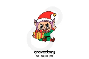 Labubu Elf SVG Free