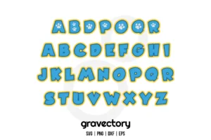 Paw Patrol Font SVG Free