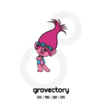 Poppy Trolls SVG Free