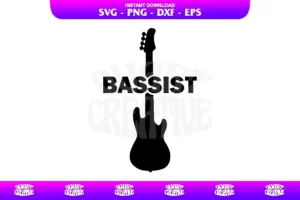 bassist svg cricut