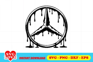 mercedes benz drip logo svg cricut